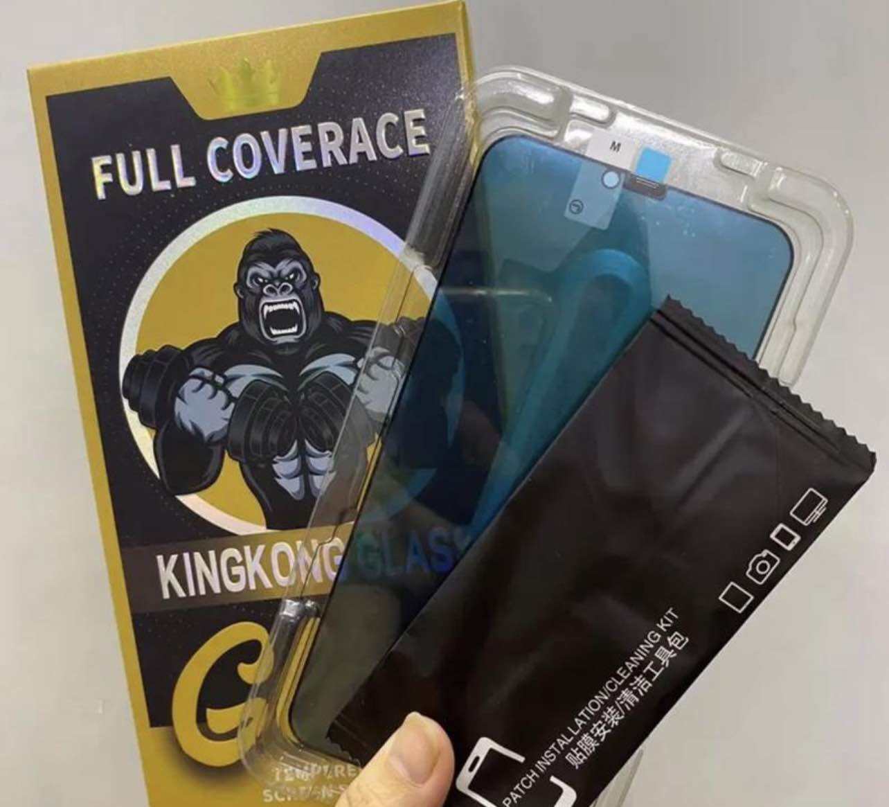 Kính Cường Lực KingKong Iphone Chống Nhìn Trộm Có Khung Tự Dán ip 14/ 15/ 7plus 8plus X Xsmax 11 12 13 14/15 pro plus promax Tự.Dán CNT