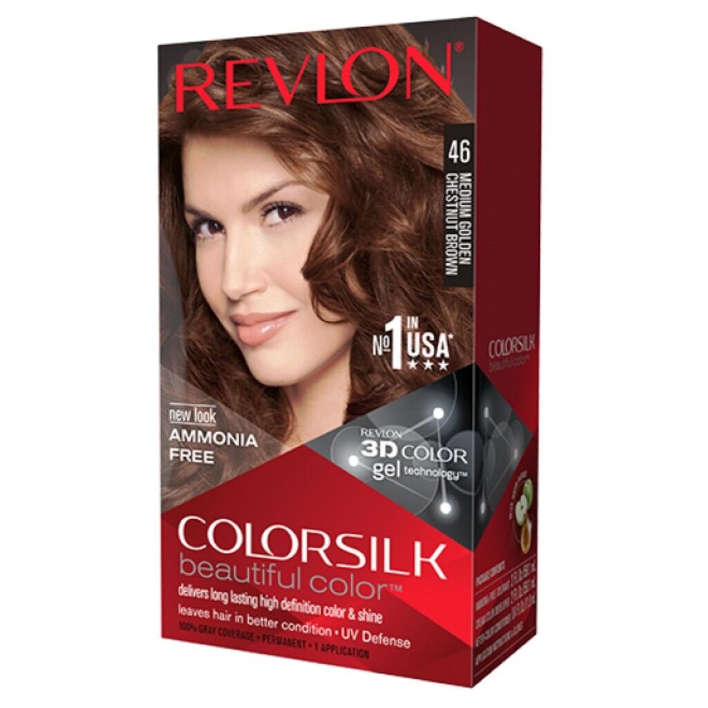 Kem nhuộm tóc Revlon số 46-màu nâu hạt dẻ.