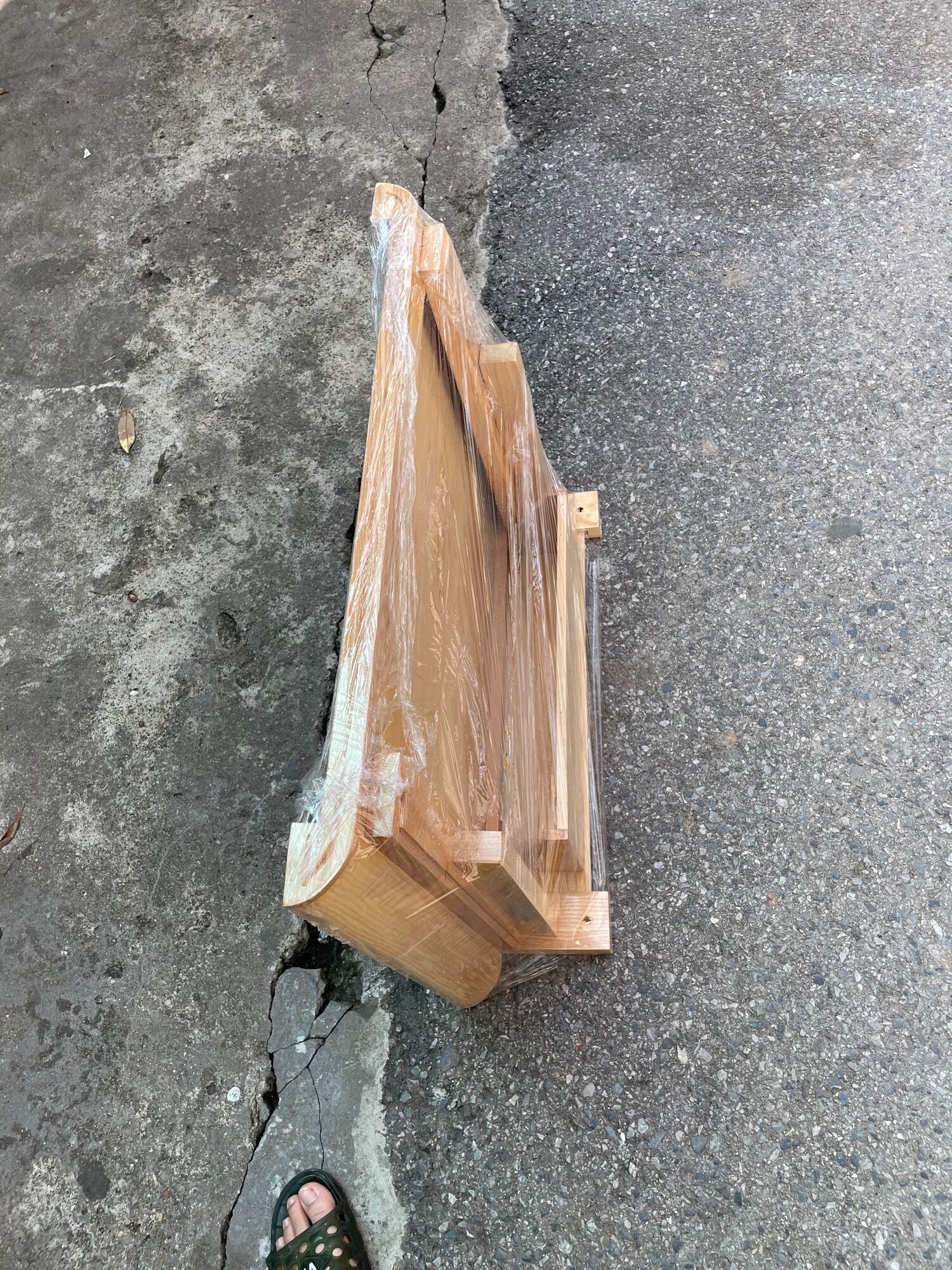 bàn thờ treo gỗ sồi kích thước 48x81