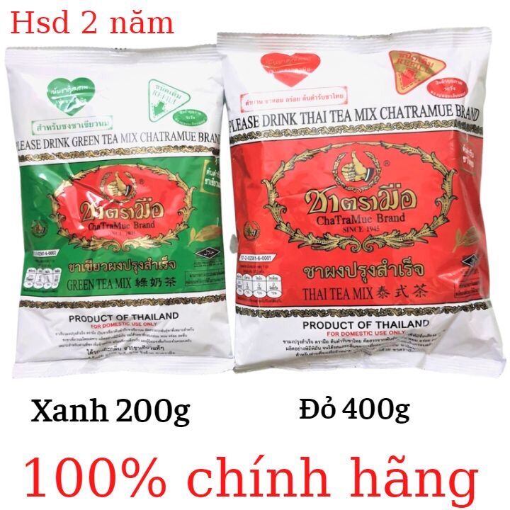 Combo 2 gói trà thái đỏ+xanh
