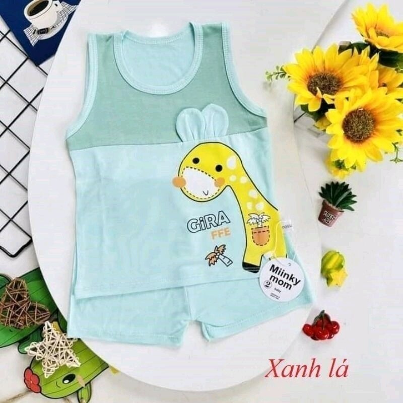 Bộ ba lỗ thun lạnh Minky cho bé (HK002)