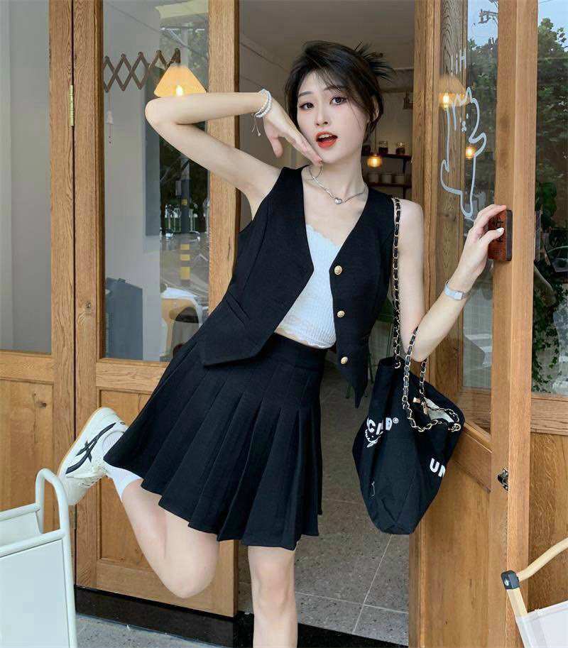 [HCM]SET QUẦN VÁY ÁO GHI LÊ SÁT NÁCH