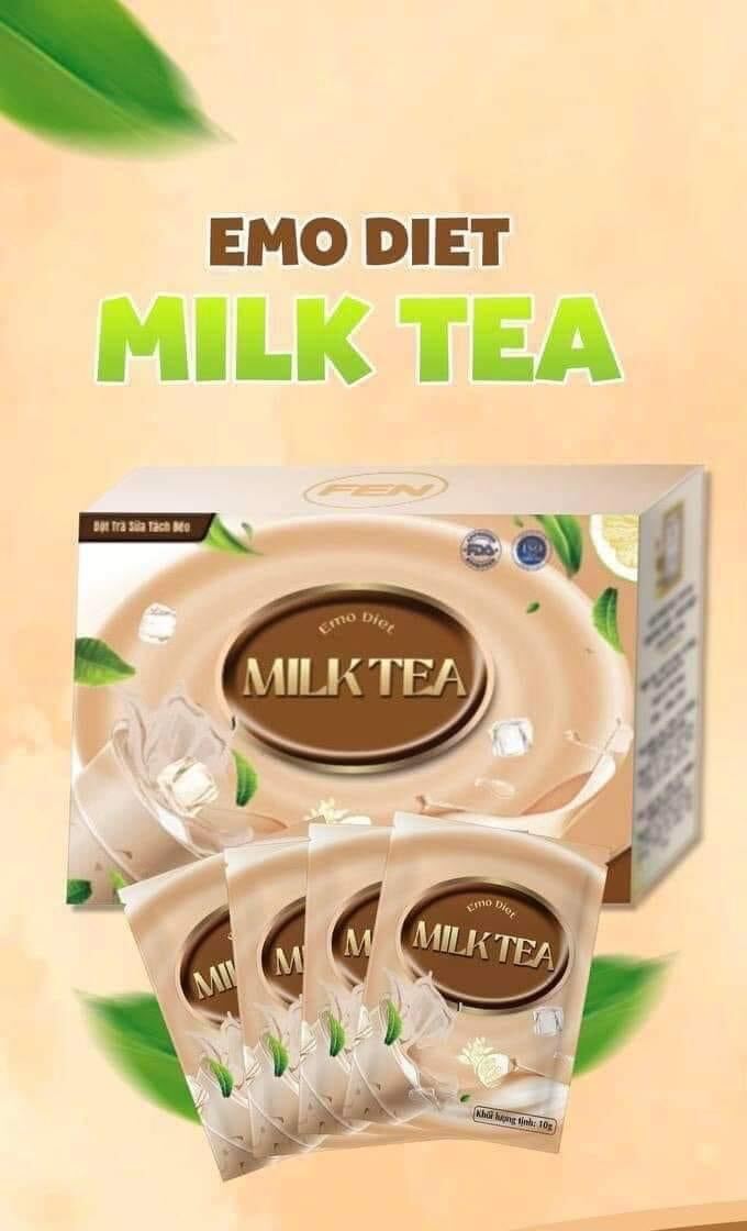 [ HAI HỘP ]  BỘT TRÀ SỮA  EMO kèm BÌNH NƯỚC 300ml VÀ 1 GÓI BỘT G.I.Ả.M C.Â.N