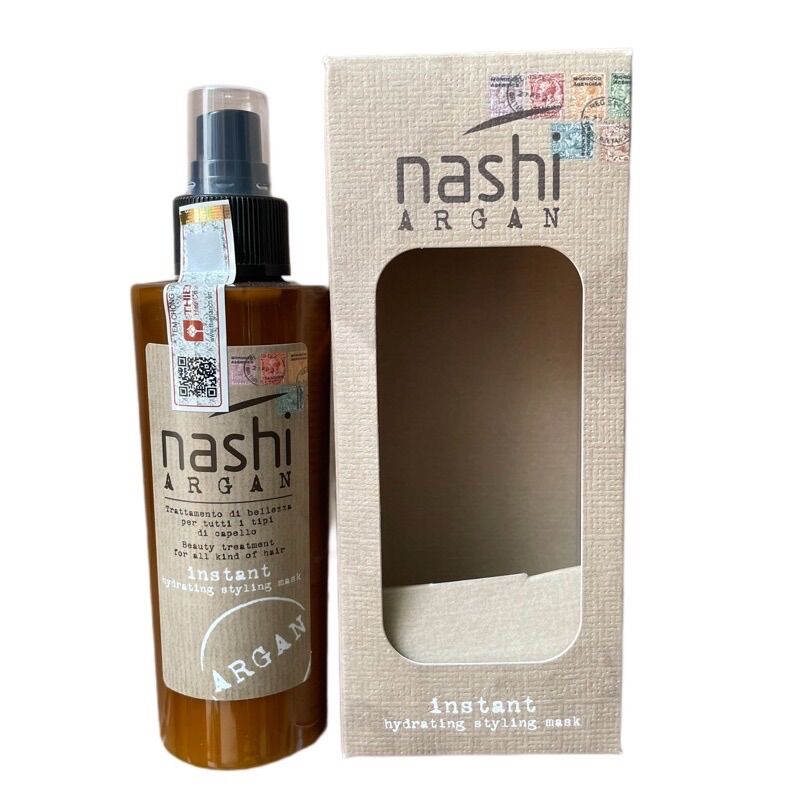 Xịt dưỡng xả khô nashi argan hydrating styling mask leave in làm phồng tóc 150ml