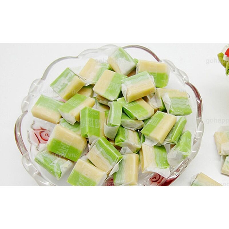 Kẹo dừa sữa dứa sầu riêng Thanh Long 450g ( Kẹo dừa dứa 2 màu truyền thống)