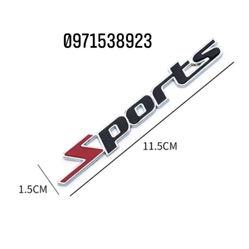 logo SPORT dán thân xe hàng cao cấp