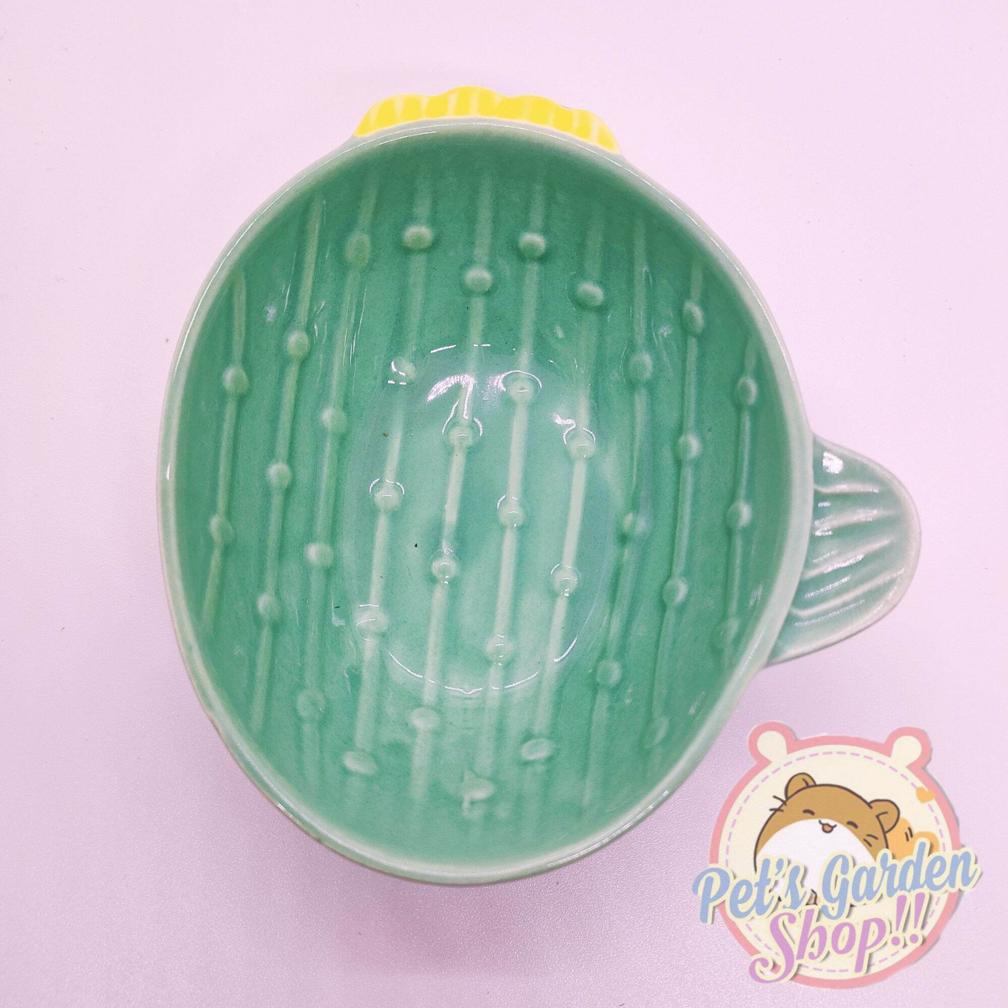 Chén xương rồng bằng sứ cho hamster, pet nhỏ