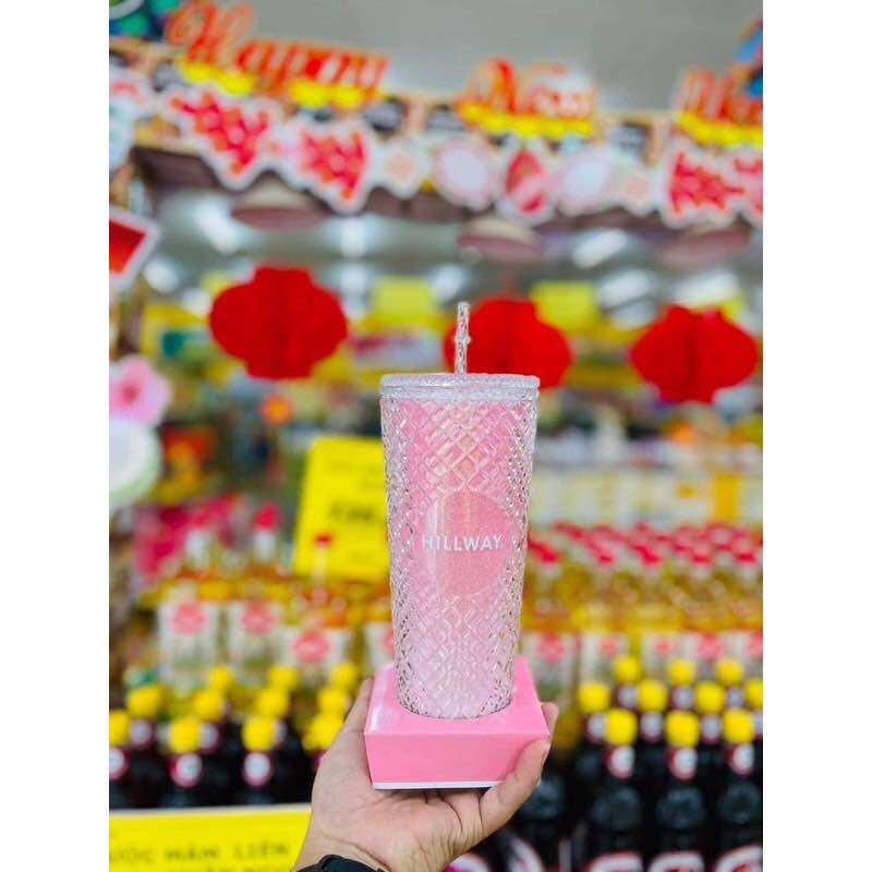 Combo 2 hộp trà sữa + Ly Kim cương Tumbler Hillway Diamond