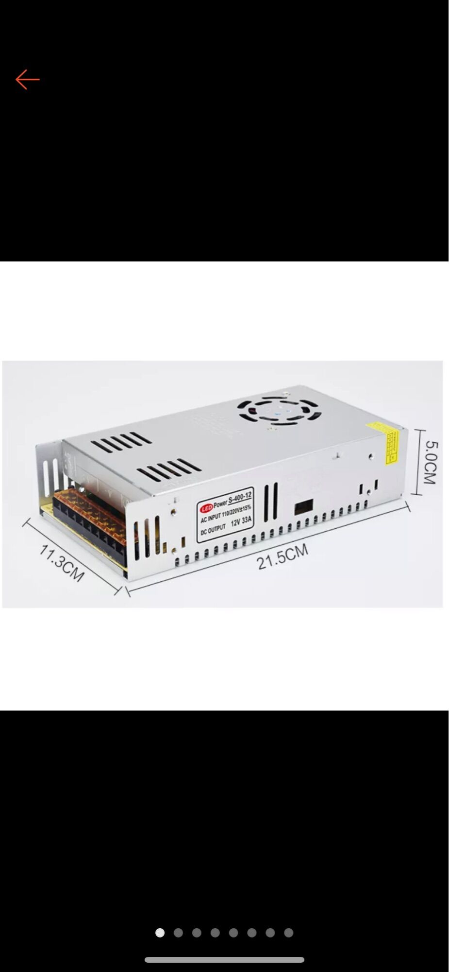 Nguồn xung công nghiệp 12 v công suất 400W dòng 33A