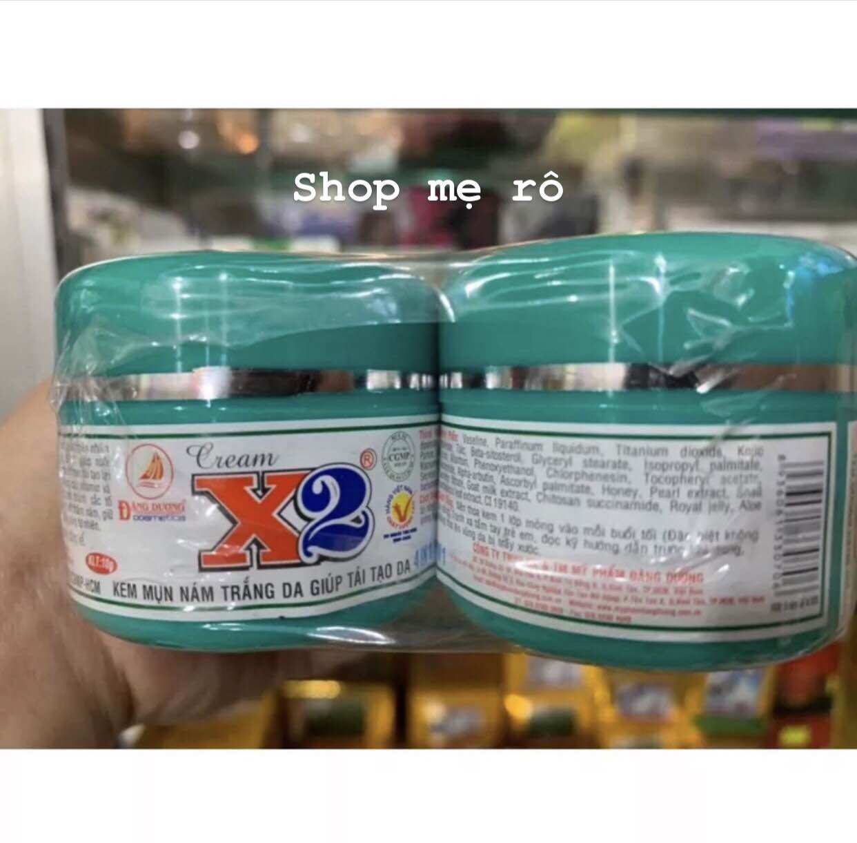 Lẻ 1 hủ kem x2 hủ trần mụn-nám-tái tạo-trắng da hủ 10gram chính hãng