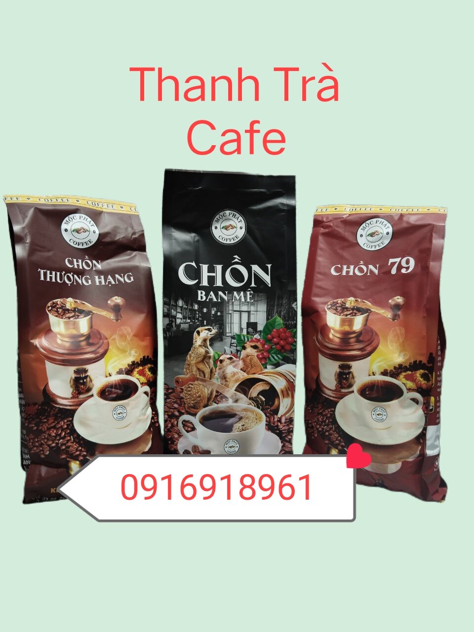 COMBO 3 GÓI CAFE MỘC PHÁT( THƯỢNG HẠNG+BAN MÊ+ CHỒN 79), THƠM BÉO, ÍT ĐẮNG, SÁNH ĐẬM