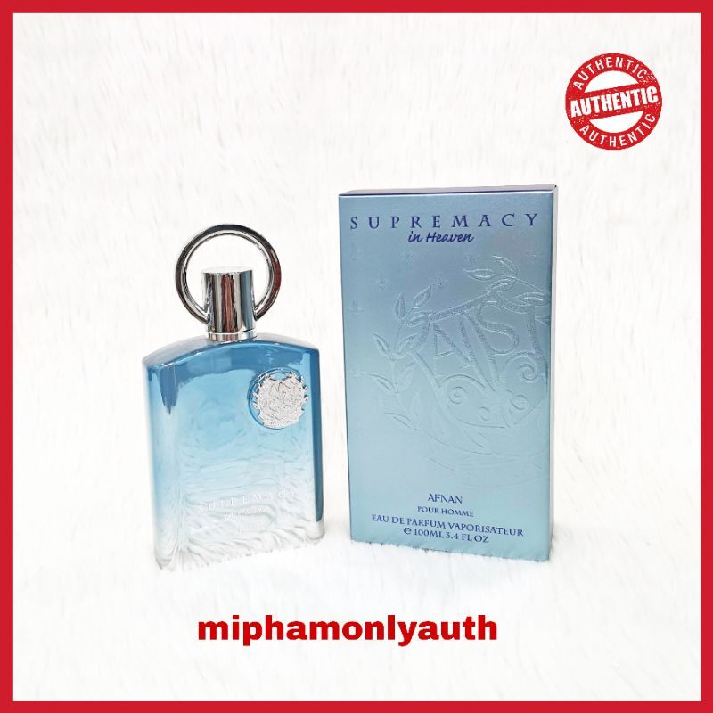 (Chính hãng) Nước hoa nam Afnan Supremacy In Heaven EDP 100ML