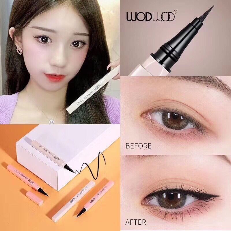 Bút lông kẻ mắt nước wodwod lâu trôi