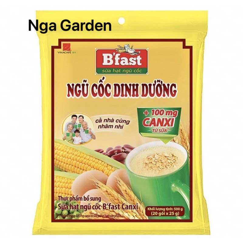 Ngũ Cốc Dinh Dưỡng Vinacafe B'fast bịch 500g (20gói x 25g)