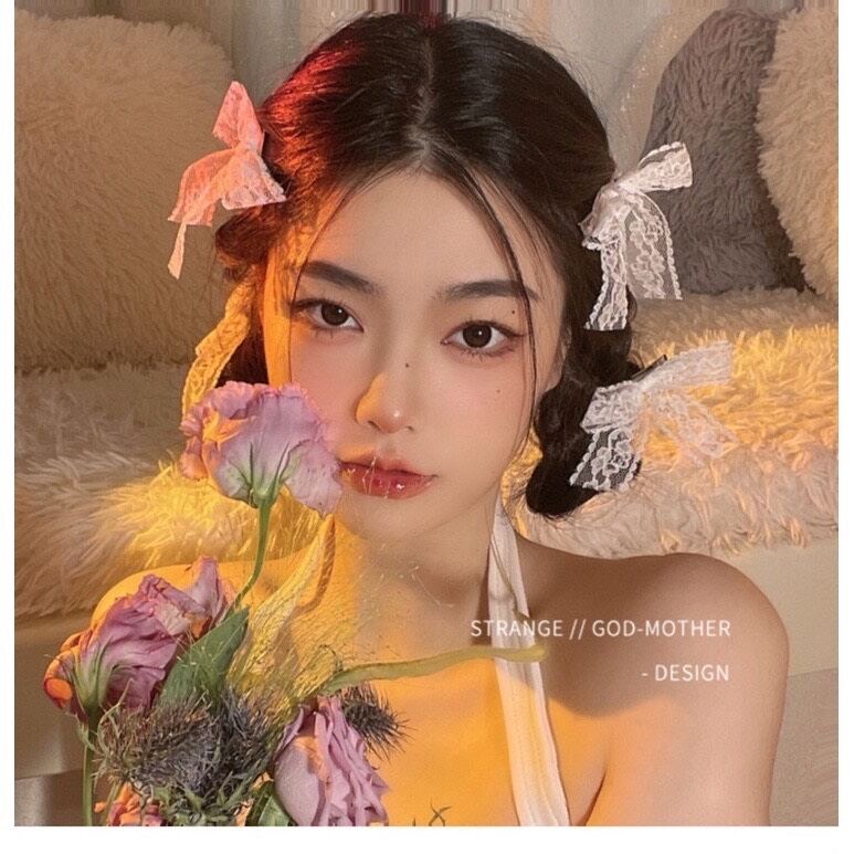 Nơ kẹp tóc xinh xắn