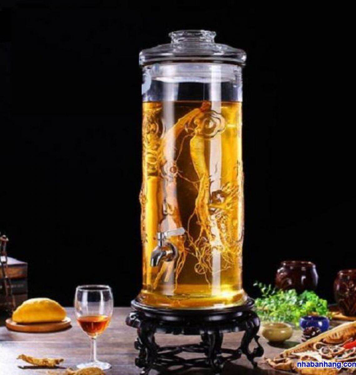 Bình trụ rồng 12 lít có vòi