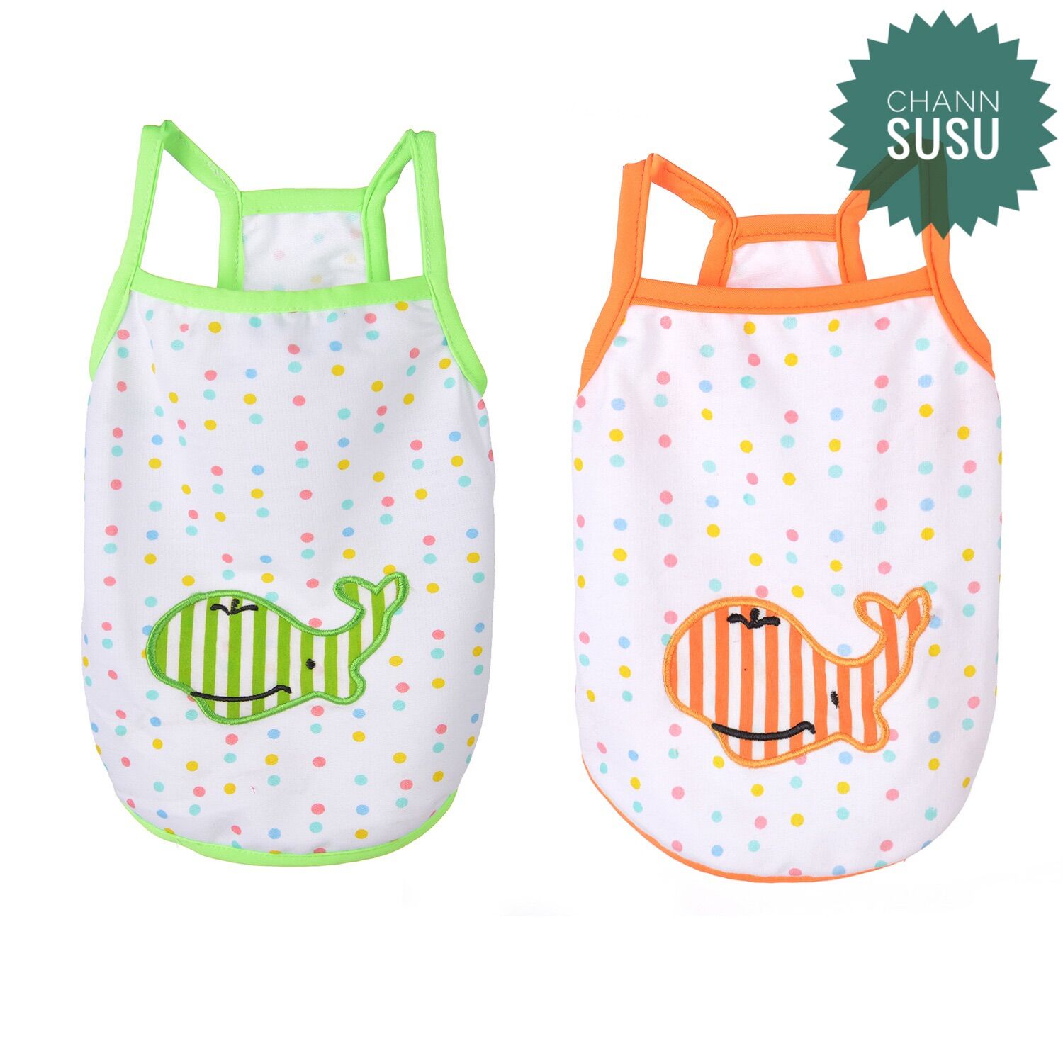 Áo cho thú cưng - Áo 2 dây hình cá voi siêu đẹp cho chó mèo thú cưng - Channsusu Pet Shop
