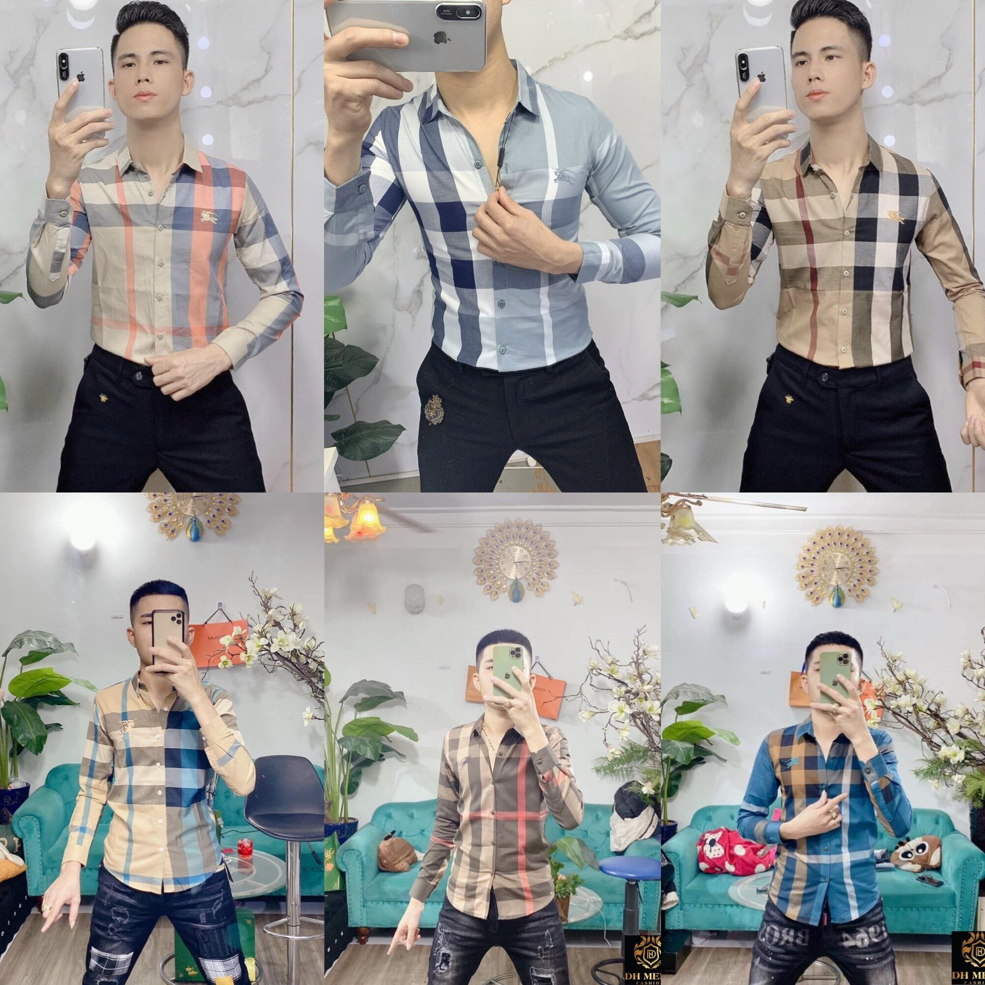 Áo sơ mi kẻ bbr hàng super
