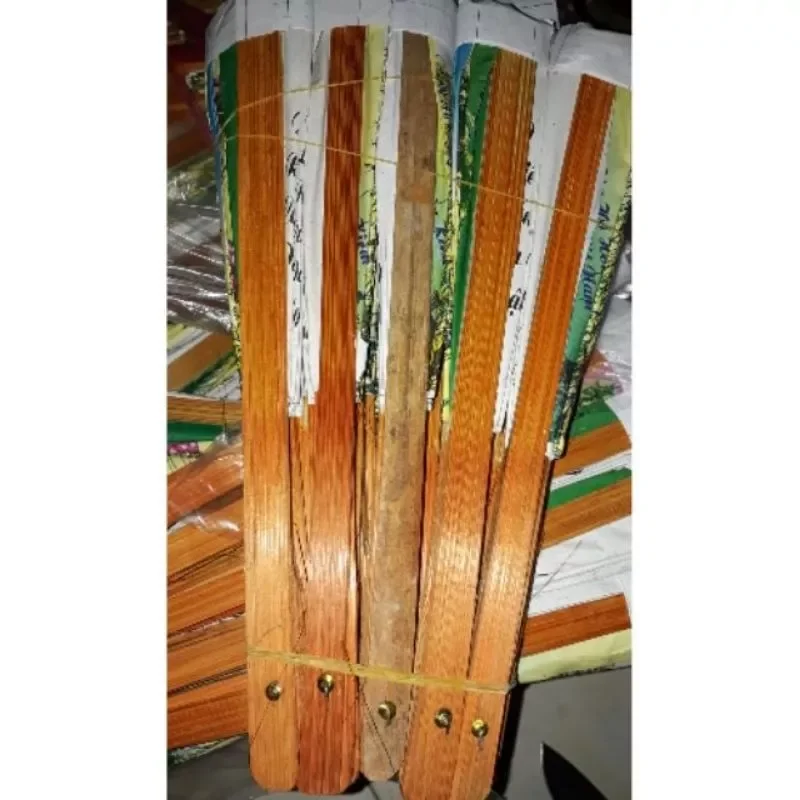 COMBO 10 CÂY QUẠT GIẤY TRANH CẢNH