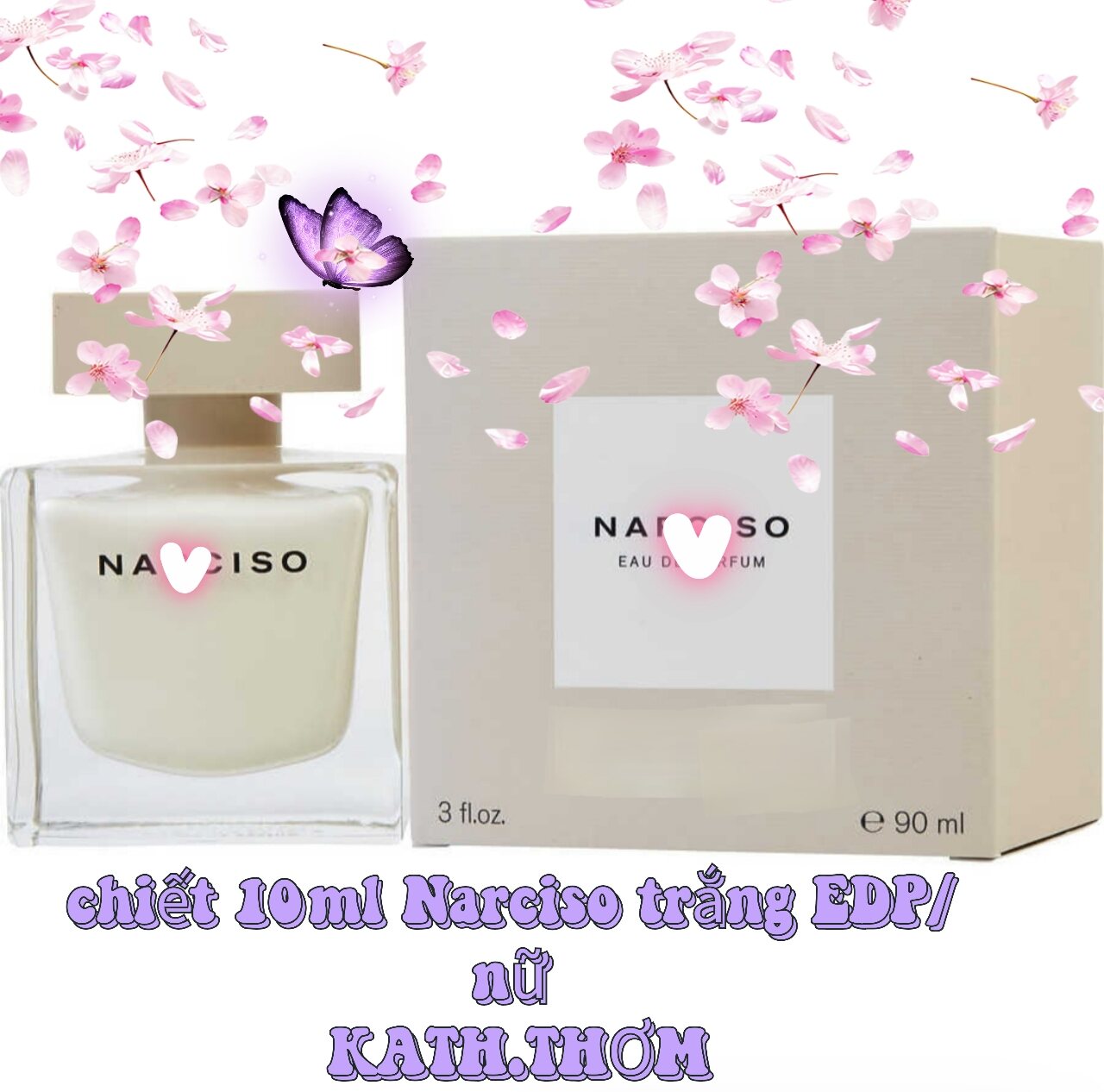 chiết 10ml Narciso trắng EDP/ nữ