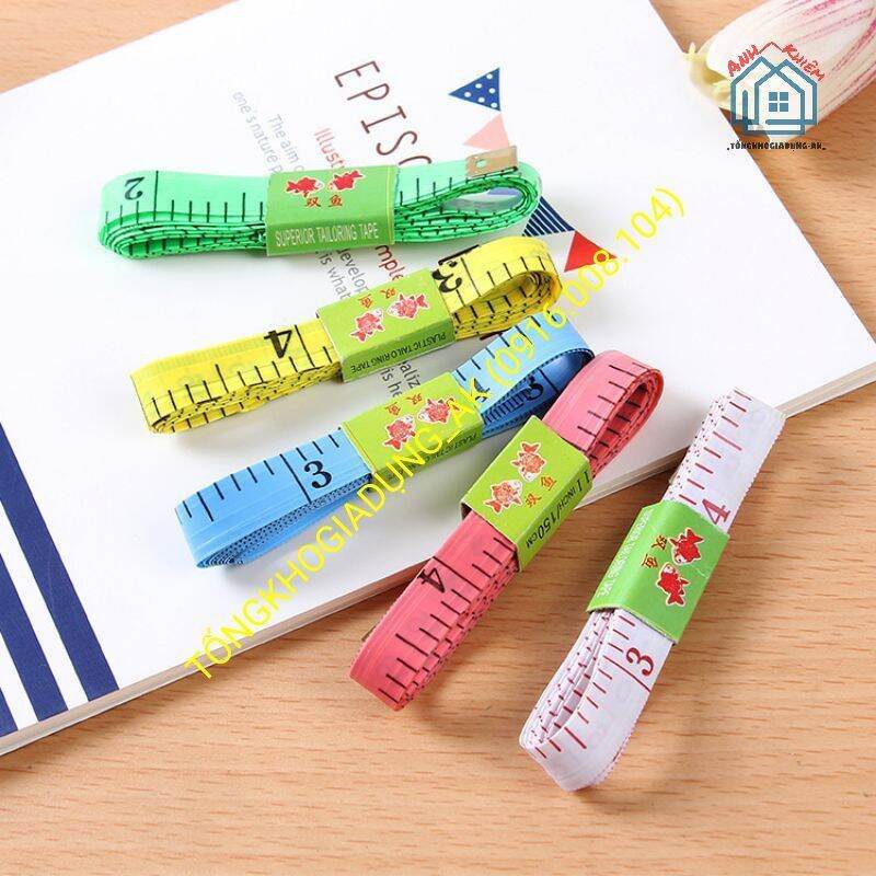 Thước dây, thước thợ may 1.5 m ( đầu bọc đồng loại xịn)
