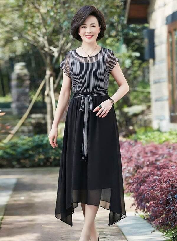 Đầm voan 2 lớp sang chảnh