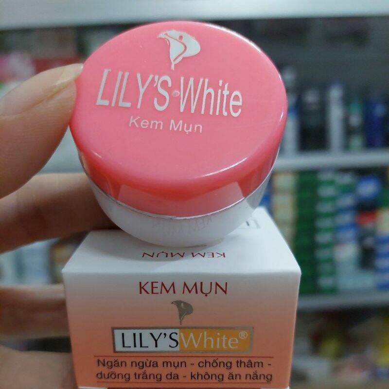 Kem chuyên cho da mụn lily's white 16g,da trắng hết mụn không ăn nắng