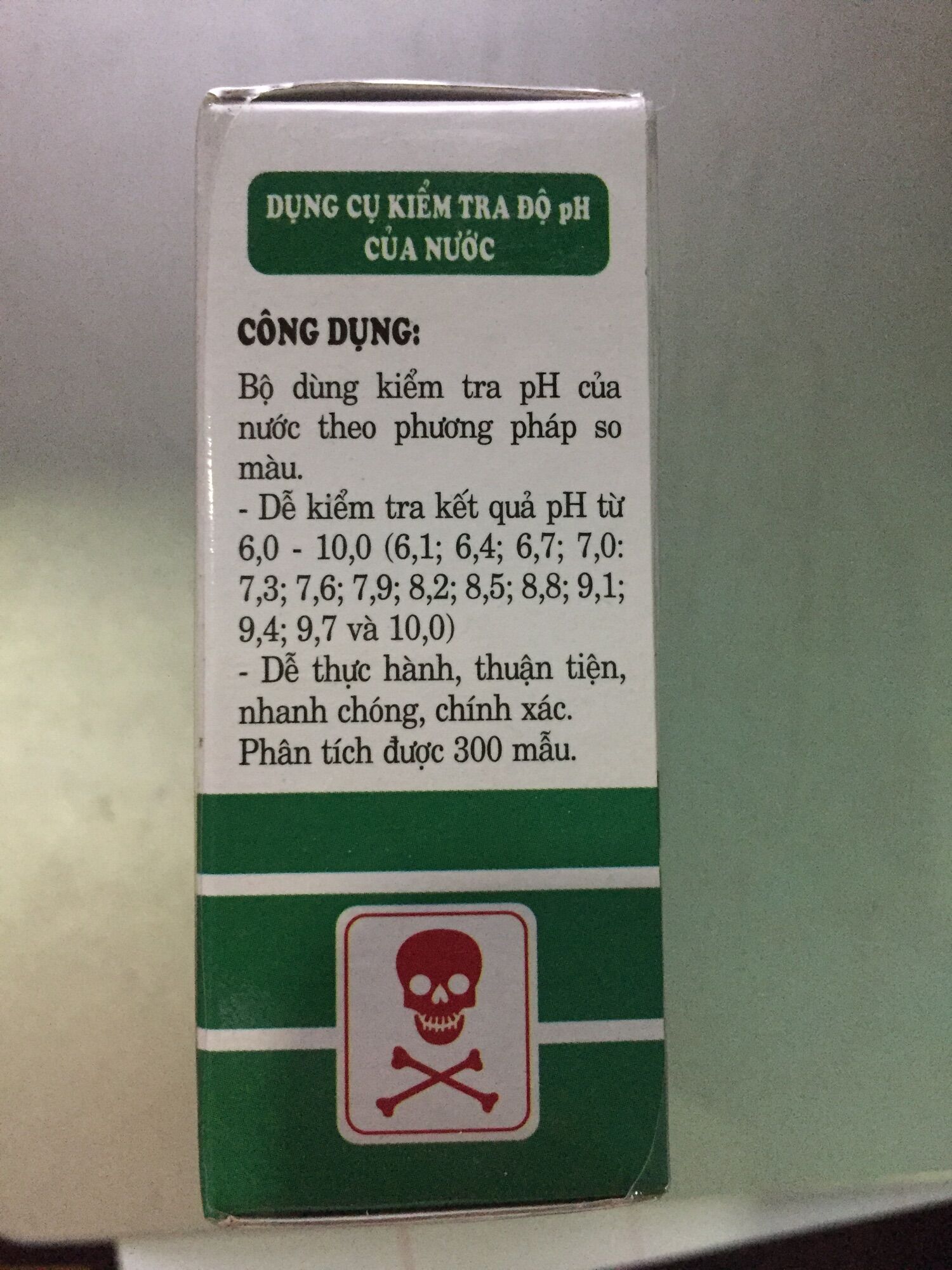 Dụng cụ kiểm tra độ PH của nước