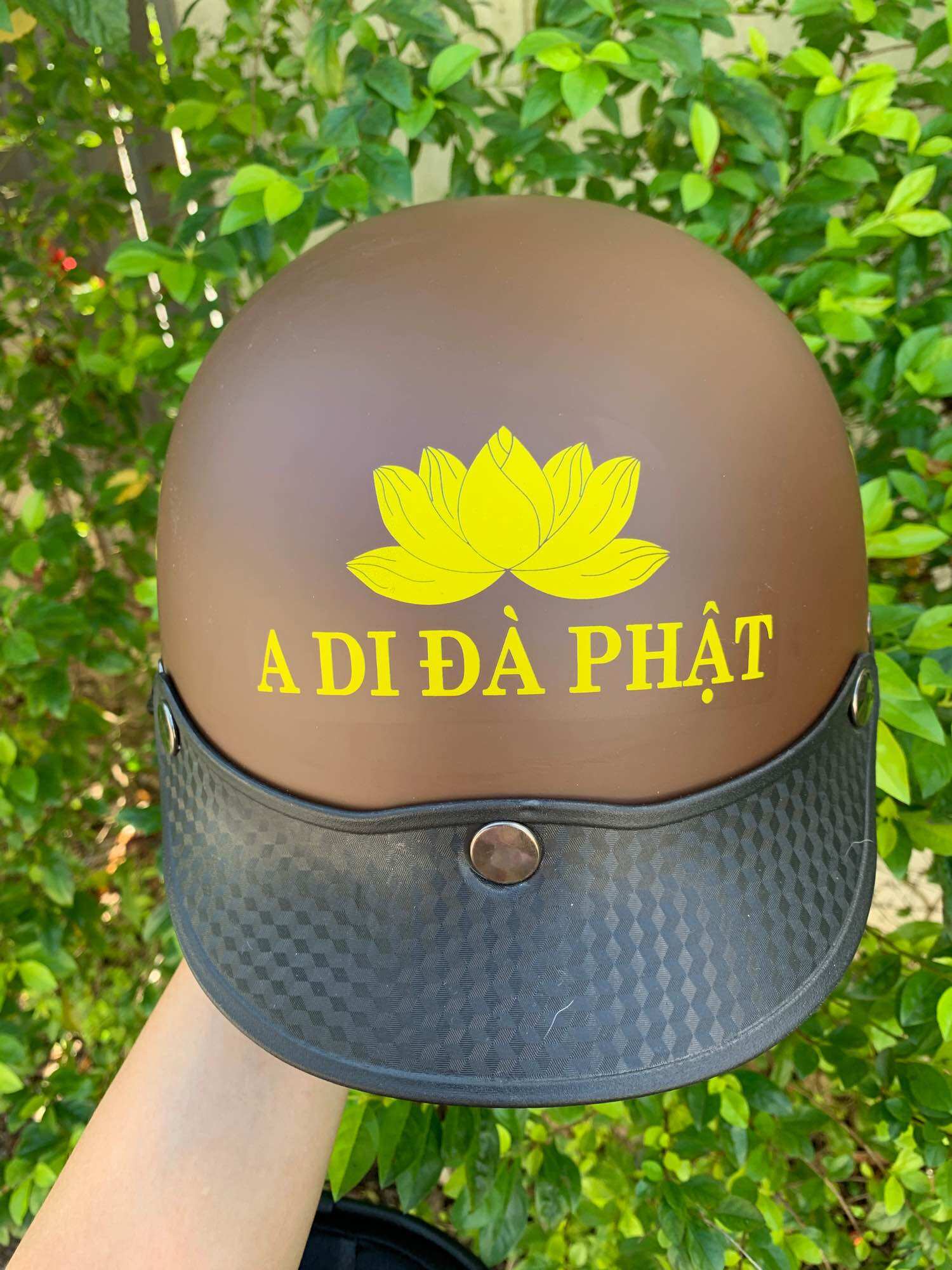 MŨ BẢO HIỂM A DI ĐÀ PHẬT BÌNH AN