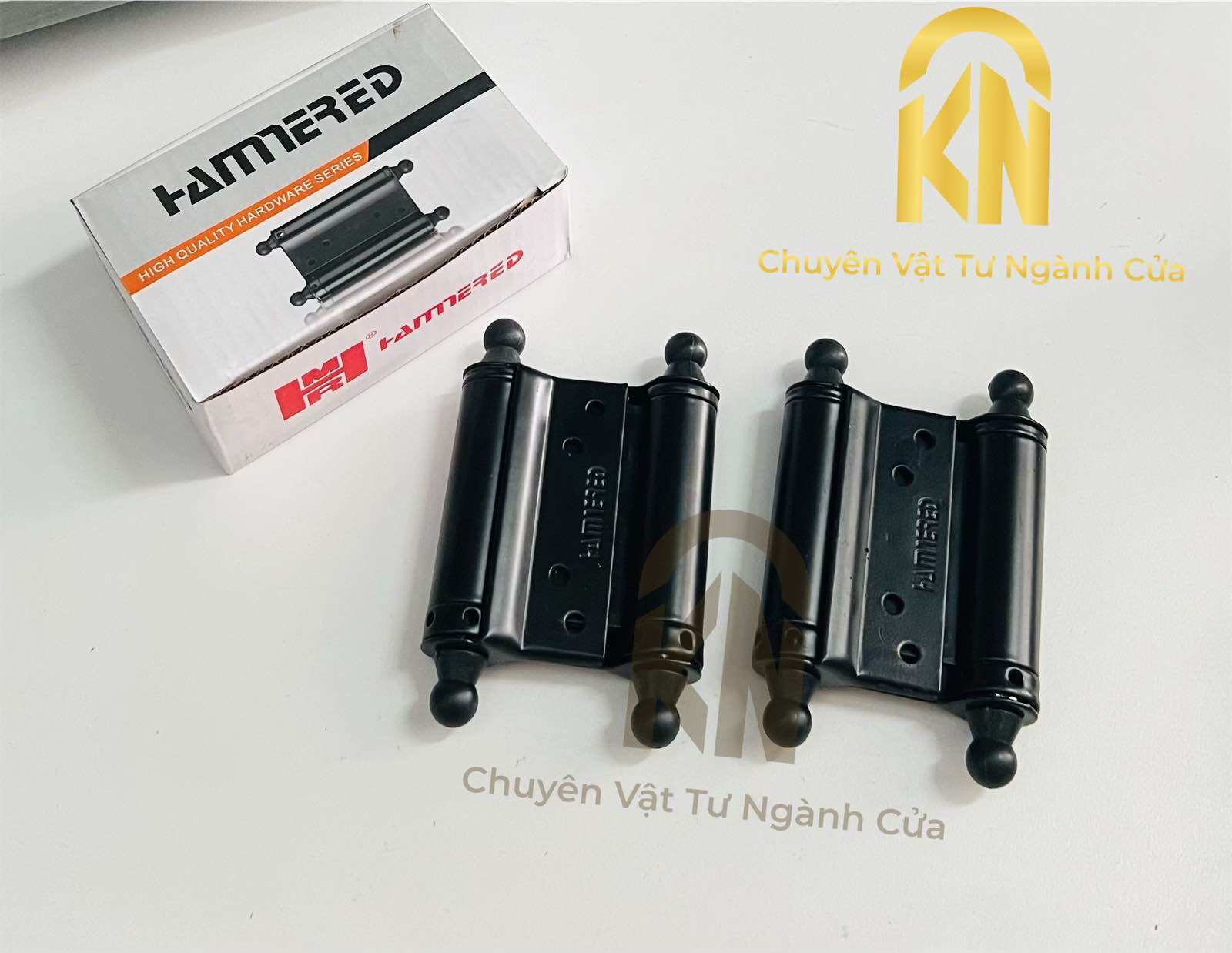 Bản lề tự động 2 chiều màu đen [ Bộ 2 cái ]