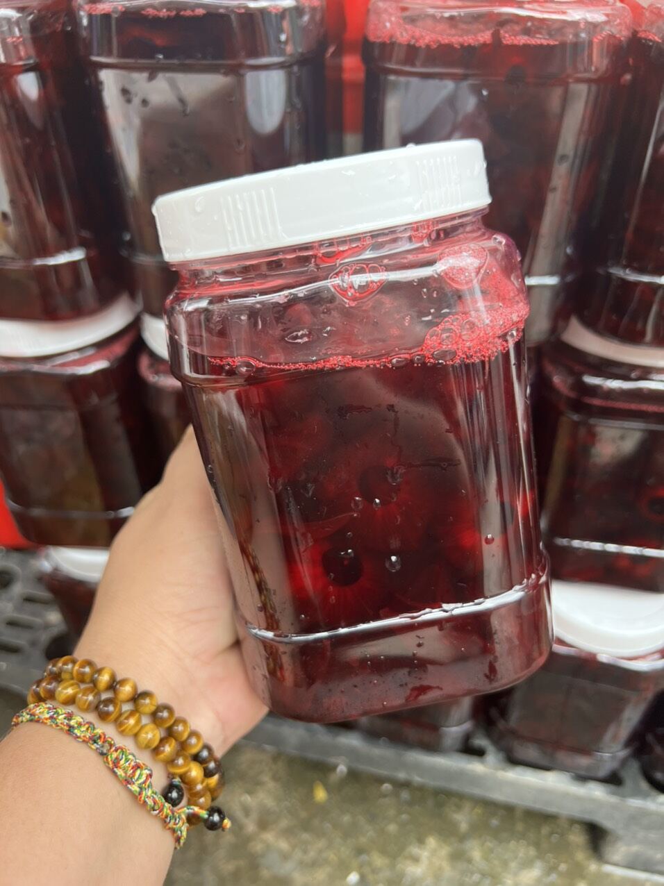 Siro bông atiso đỏ