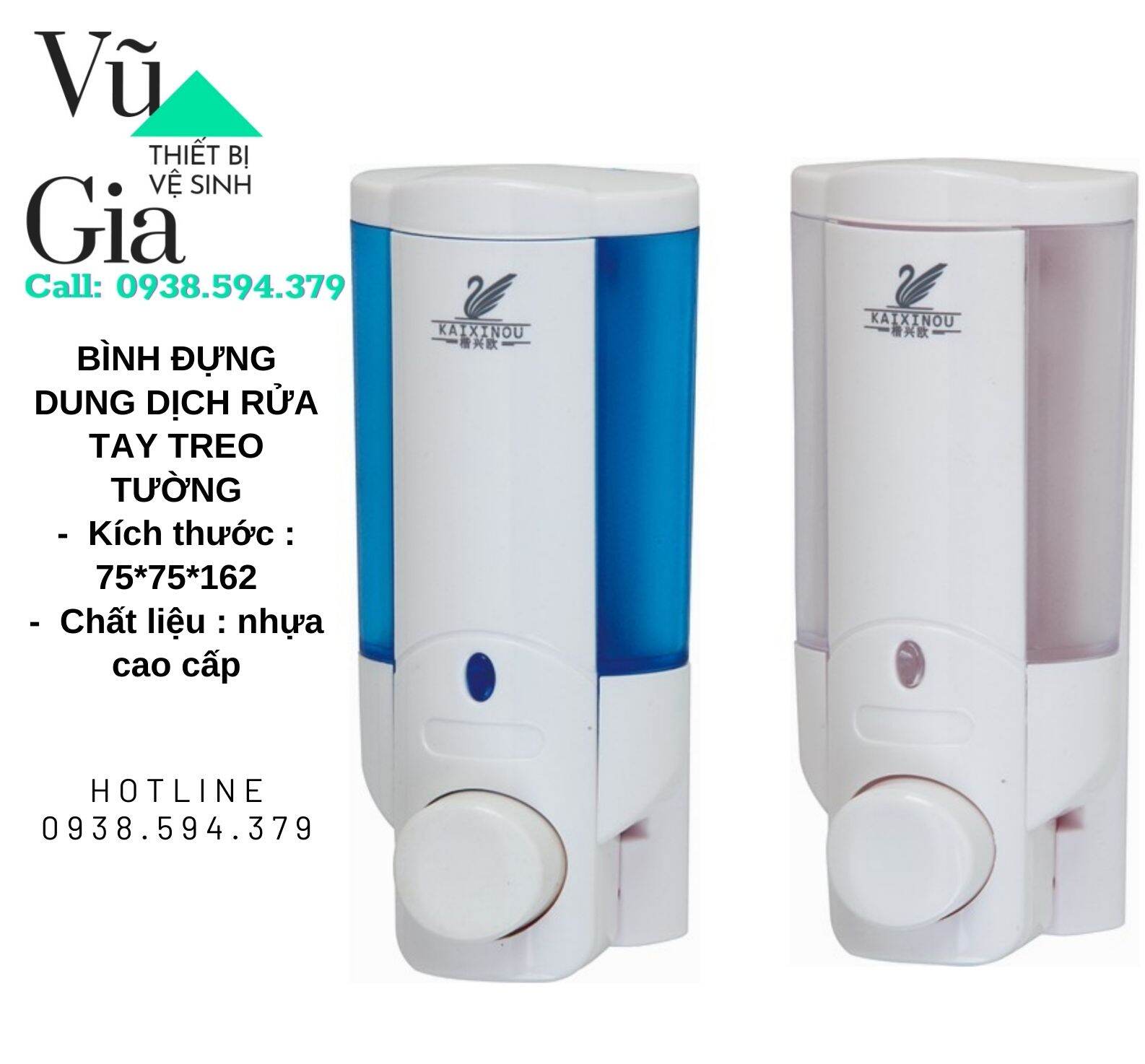 [HCM]Hộp đựng nước rửa tay treo tường 1 bình