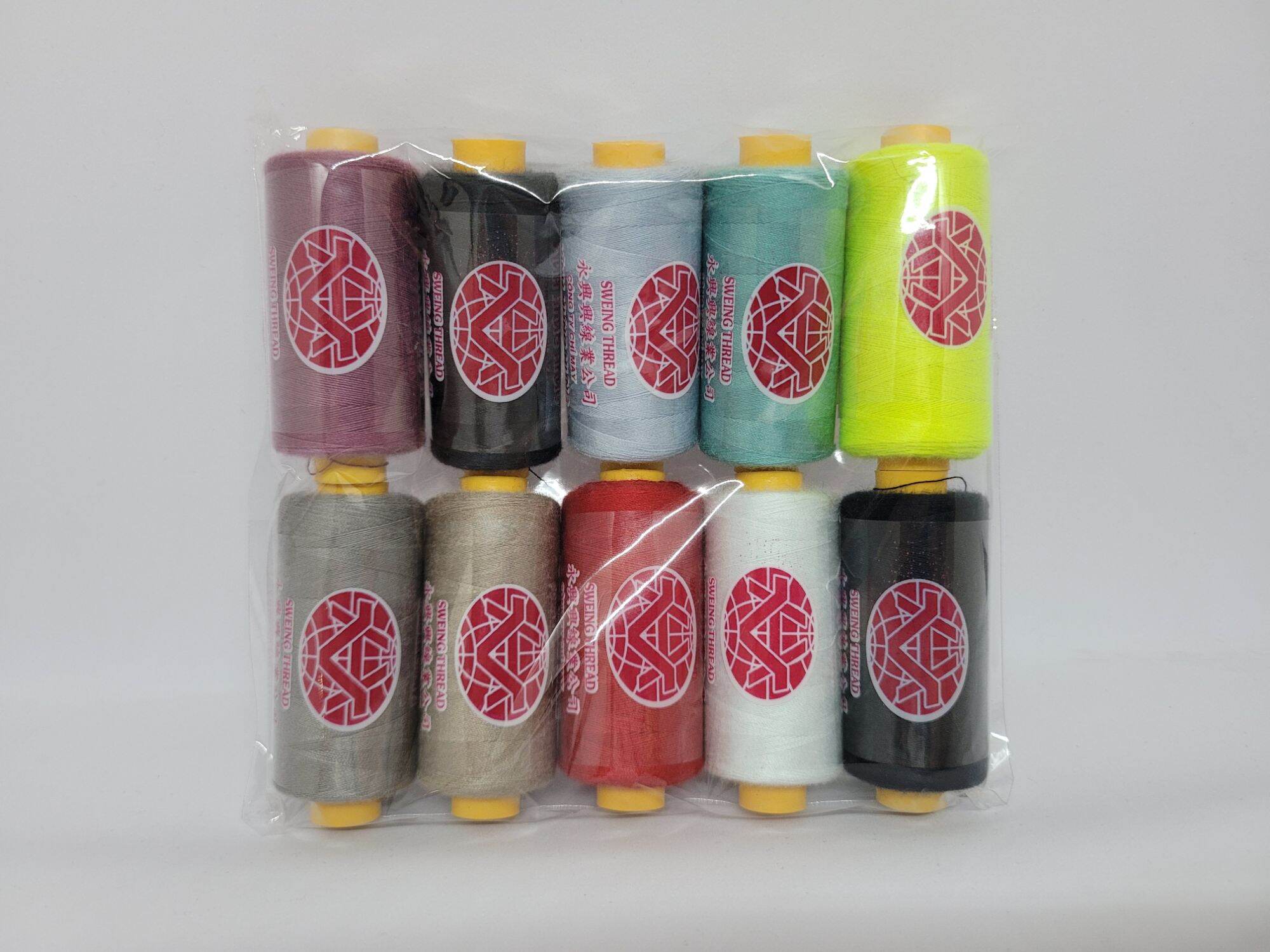 Set 10 cuộn chỉ may cao cấp 40/2 đủ màu 400m/1 cuộn