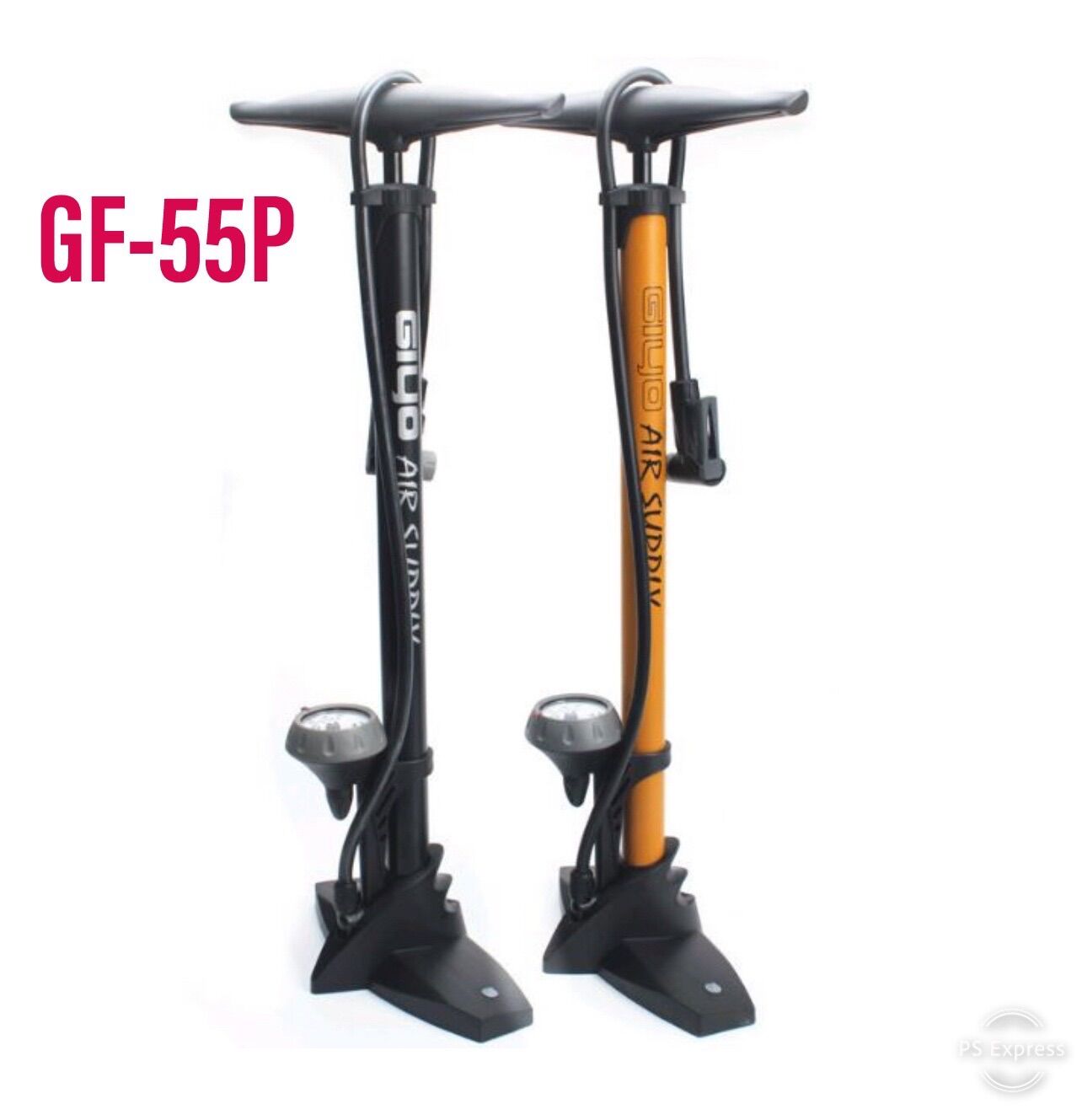 Bơm xe đạp giyo GF-55P áp suất 160 psi đầu bơm tự động tiện lợi