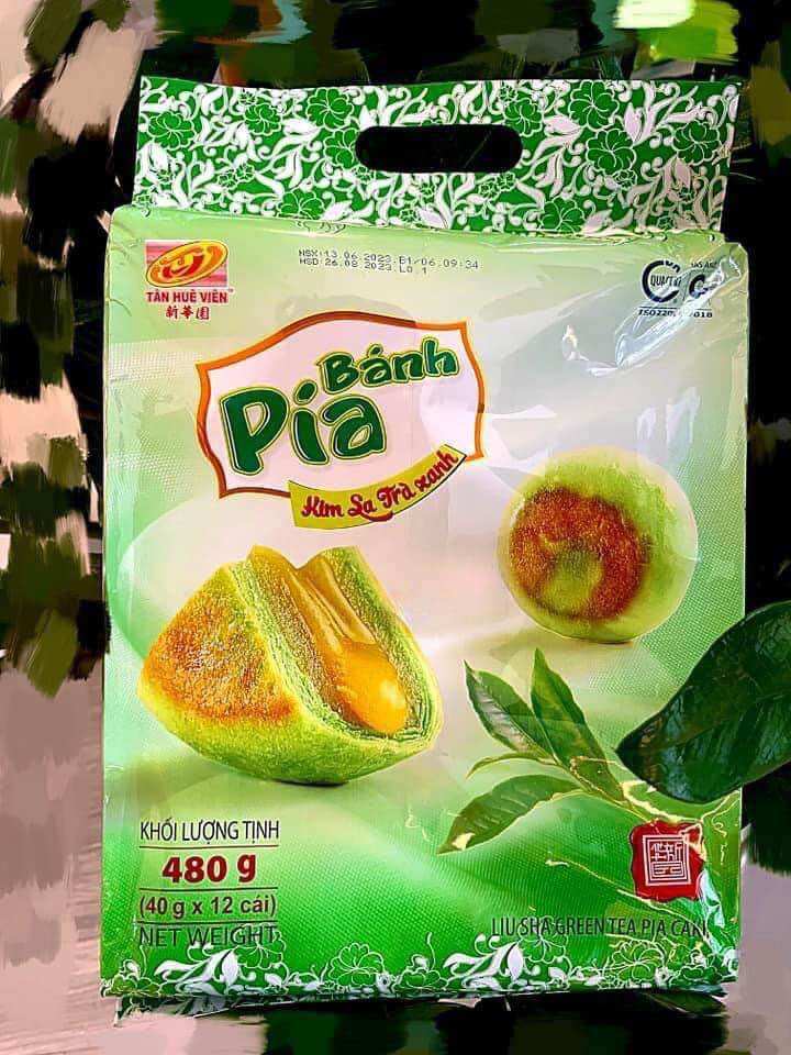 bánh pía kim sa trà xanh 12 cái