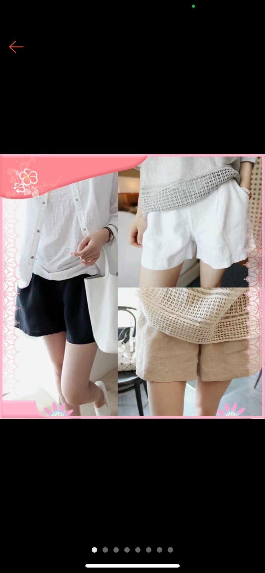 Quần đùi nữ chất đũi zara