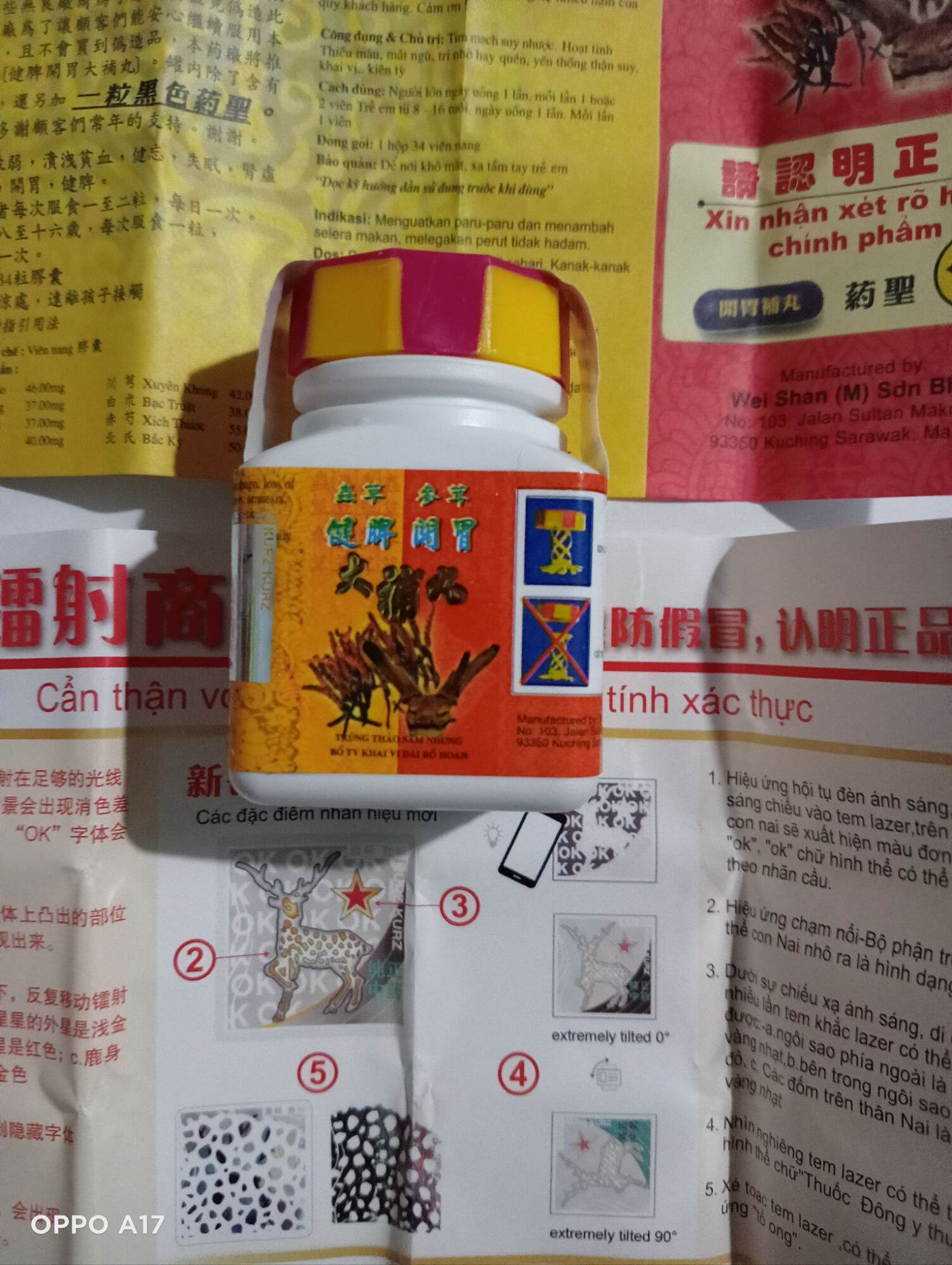 Trùng Thảo Sâm Nhung Chính Hãng Malaysia