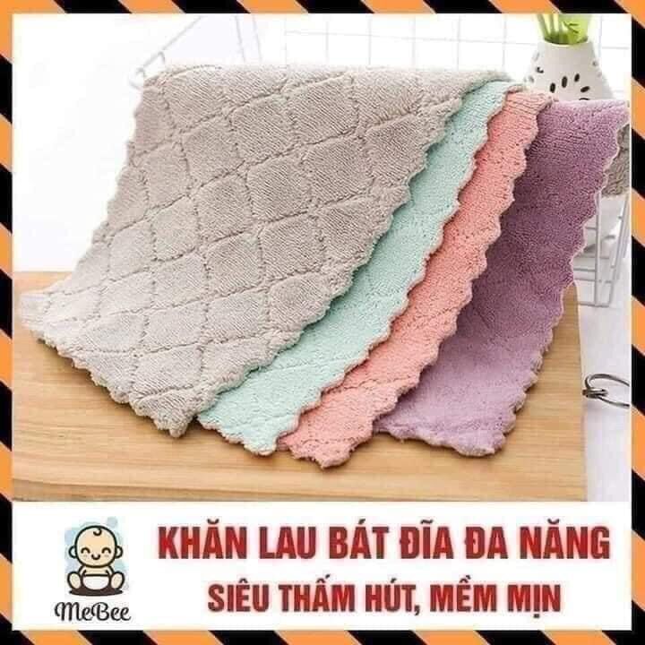 Khăn lau bếp đa năng combo 10 chiếc - Khăn lau thấm hút siêu tốt , mềm mịn
