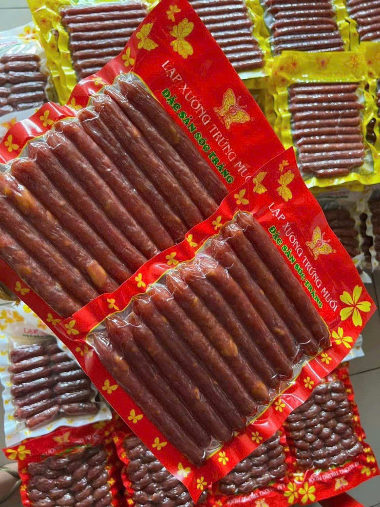 Lạp Xưởng Tôm Trứng Muối Túi Zip ( 500 Gram )🥚