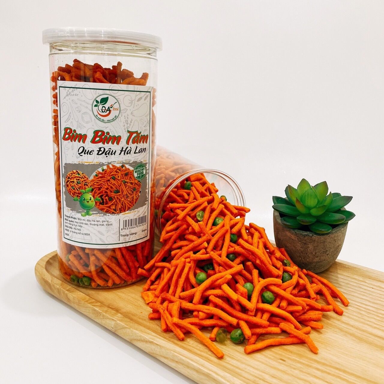 Bim bim que đậu hà lan hũ pet 350g
