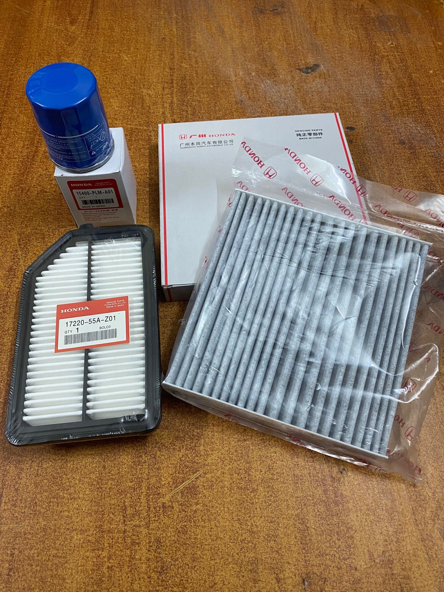 Combo 3 lọc HONDA CITY 1.5 2014~2020 - Lọc Dầu Nhớt - Lọc Gió Động Cơ - Lọc Gió Điều Hoà