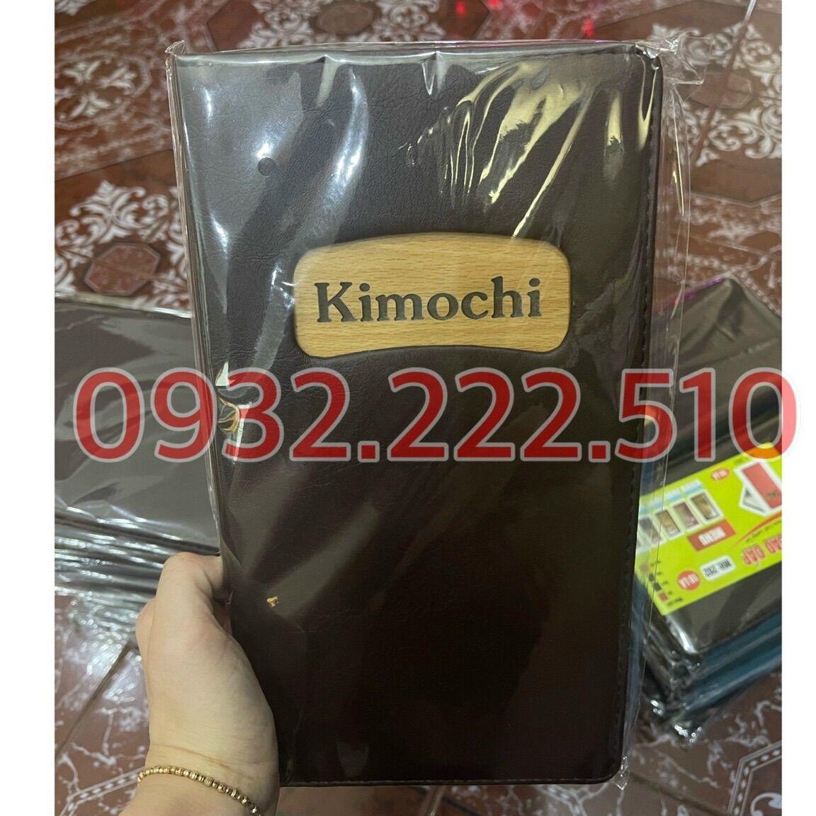 Leaf Leather Menu Cover (16X29Cm)