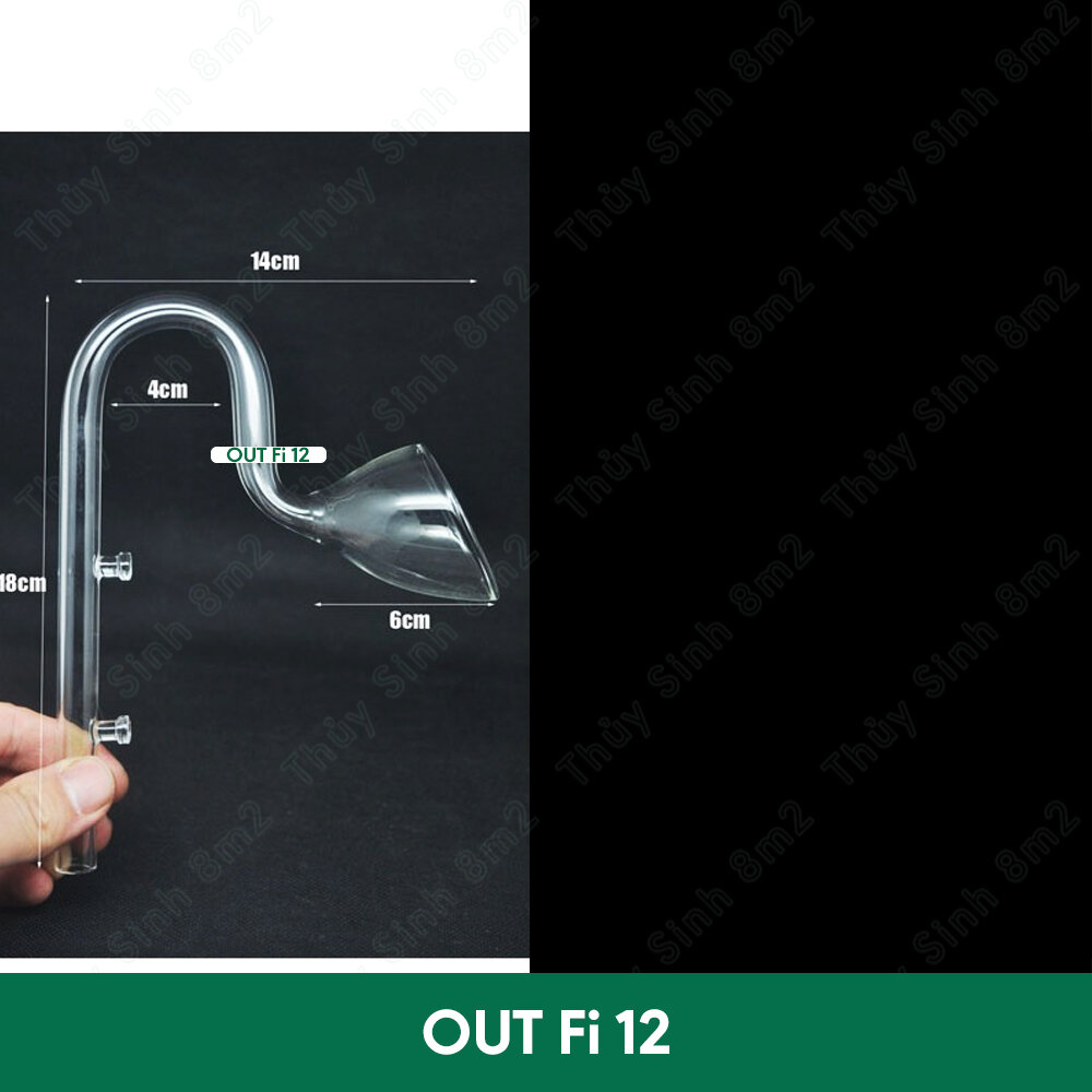 In out thủy tinh, in out fi 12, fi 16 cho lọc thủy sinh | 8m2