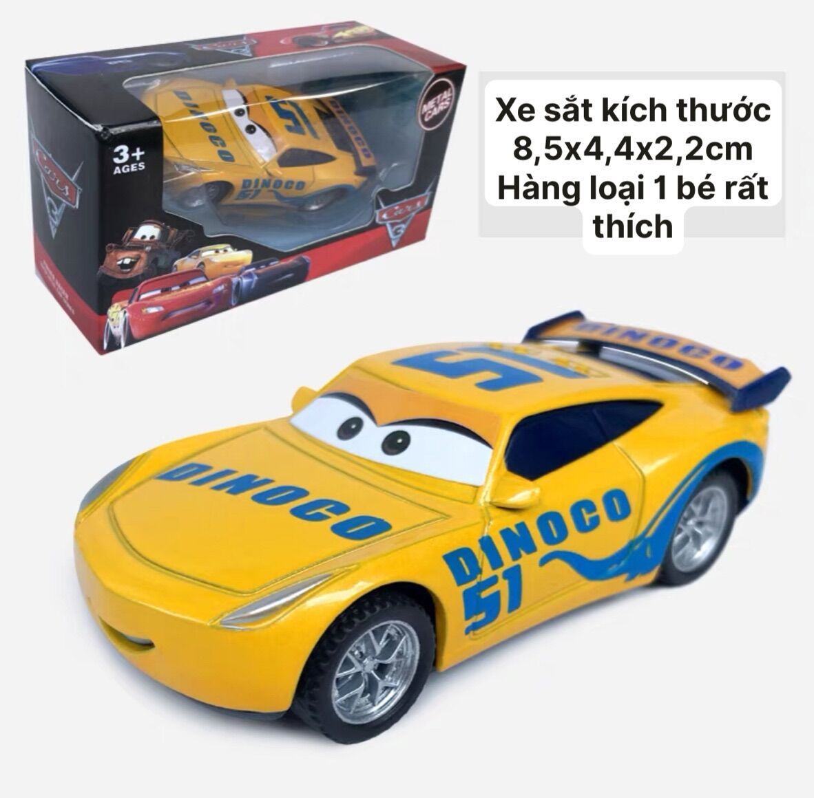 Xe Ô tô sắt Lightning macqueen - mcqueen chạy đà loại đẹp