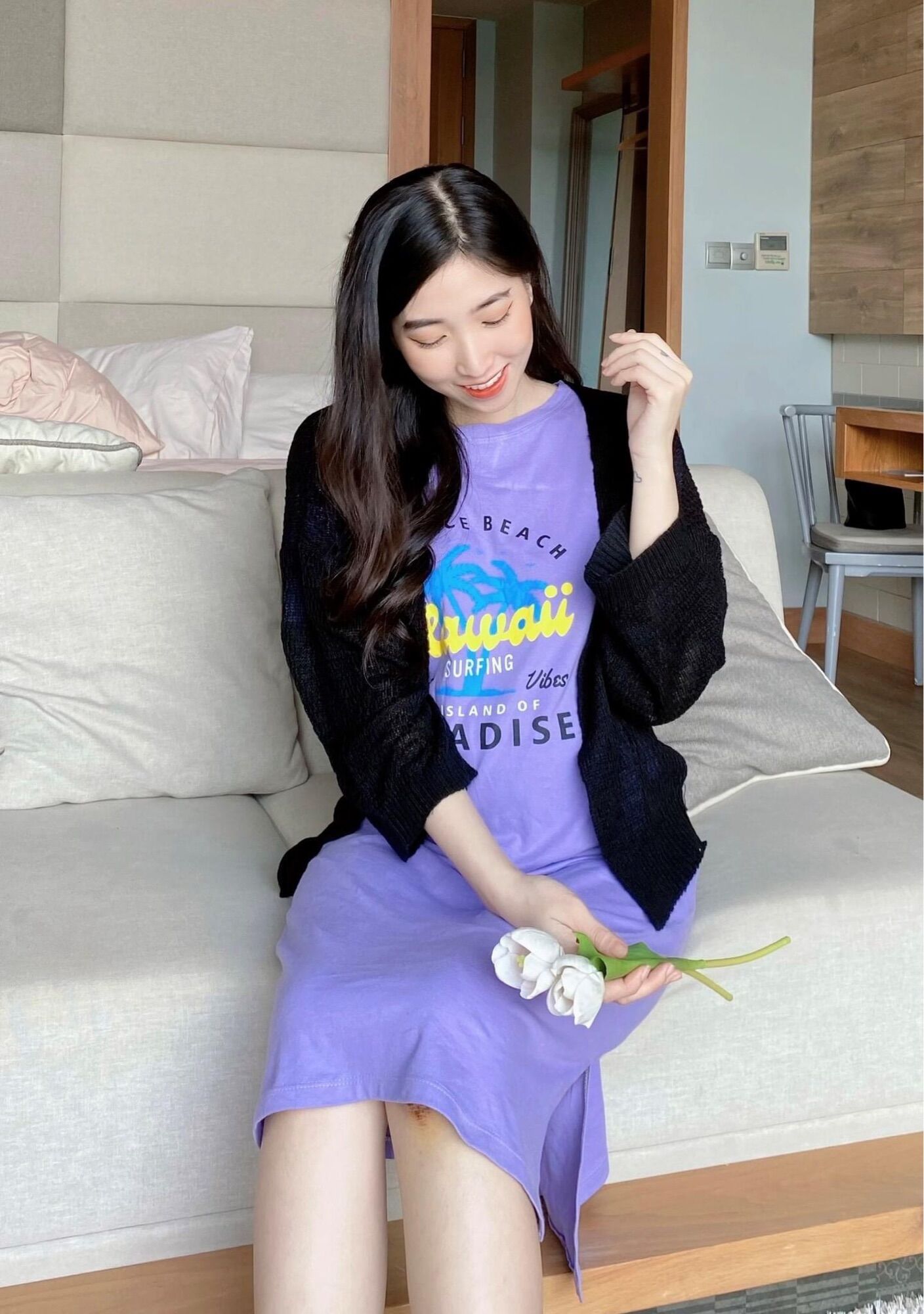 Áo khoác len nhẹ nhàng