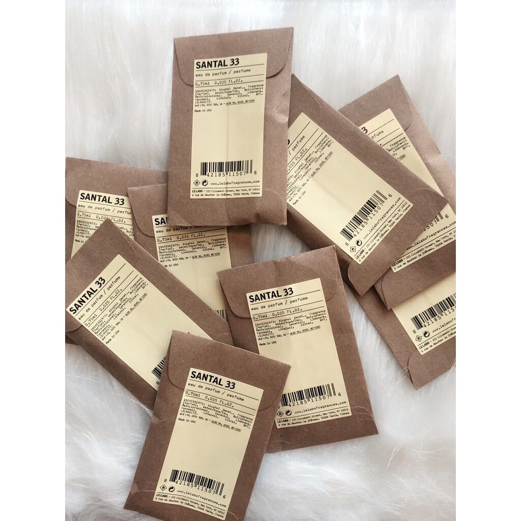 [Vial] Sample Mẫu Thử Nước Hoa Unisex Le Labo 33 Santal