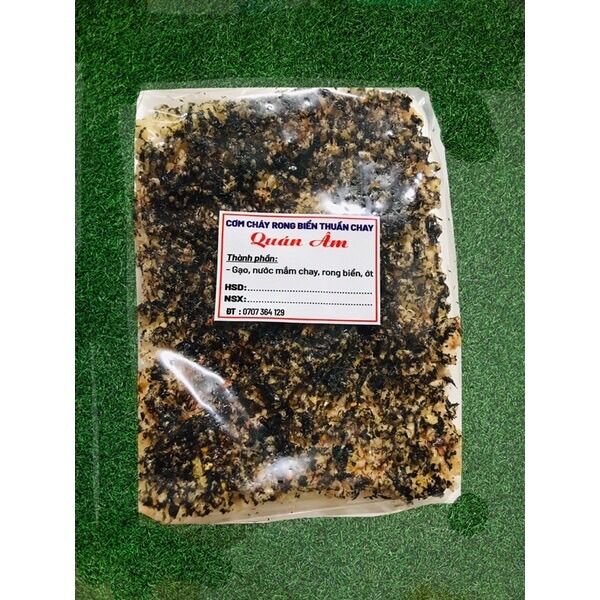 Cơm cháy chà bông - rong biển thuần chay