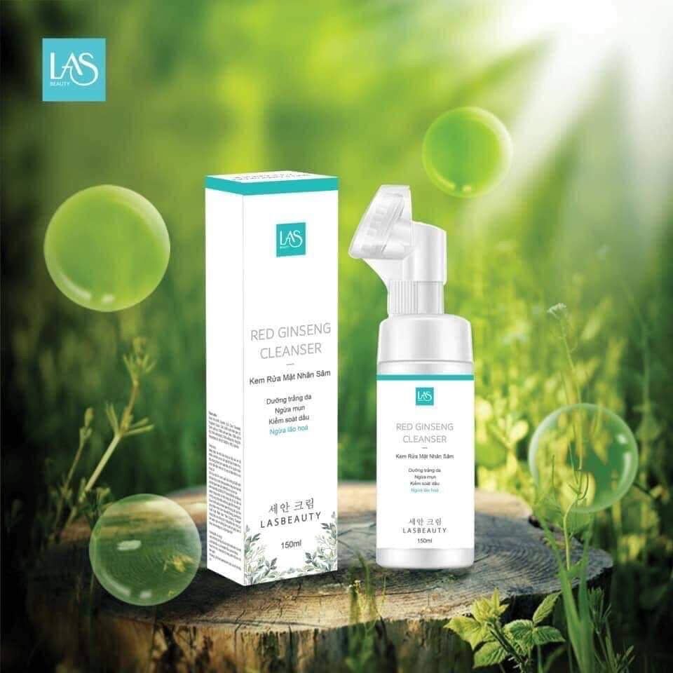 Sữa rửa mặt nhân sâm las beauty trắng da sạch mụn