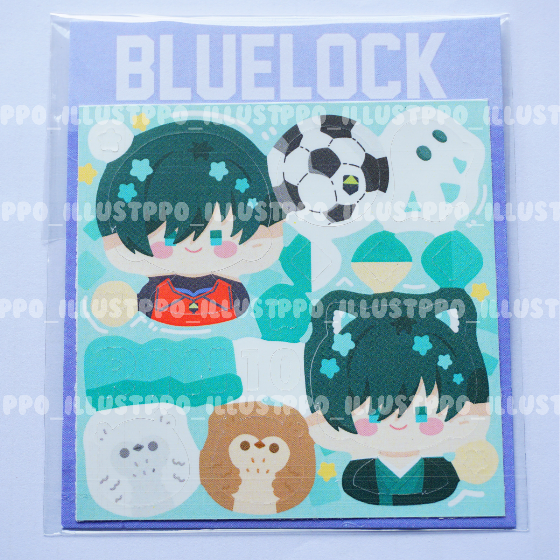 Ppo | Nhãn dán Sticker Anime Blue Lock - Tiền Đạo Số 1 trang trí