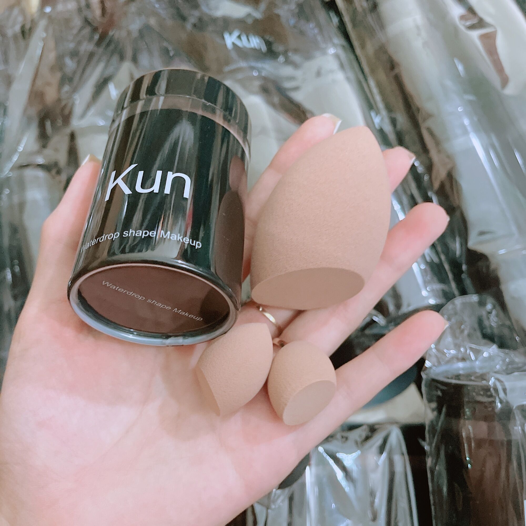 Bông Mút Kun Tán Kem Nền Set 3 Mút Đủ Màu [Chính Hãng]